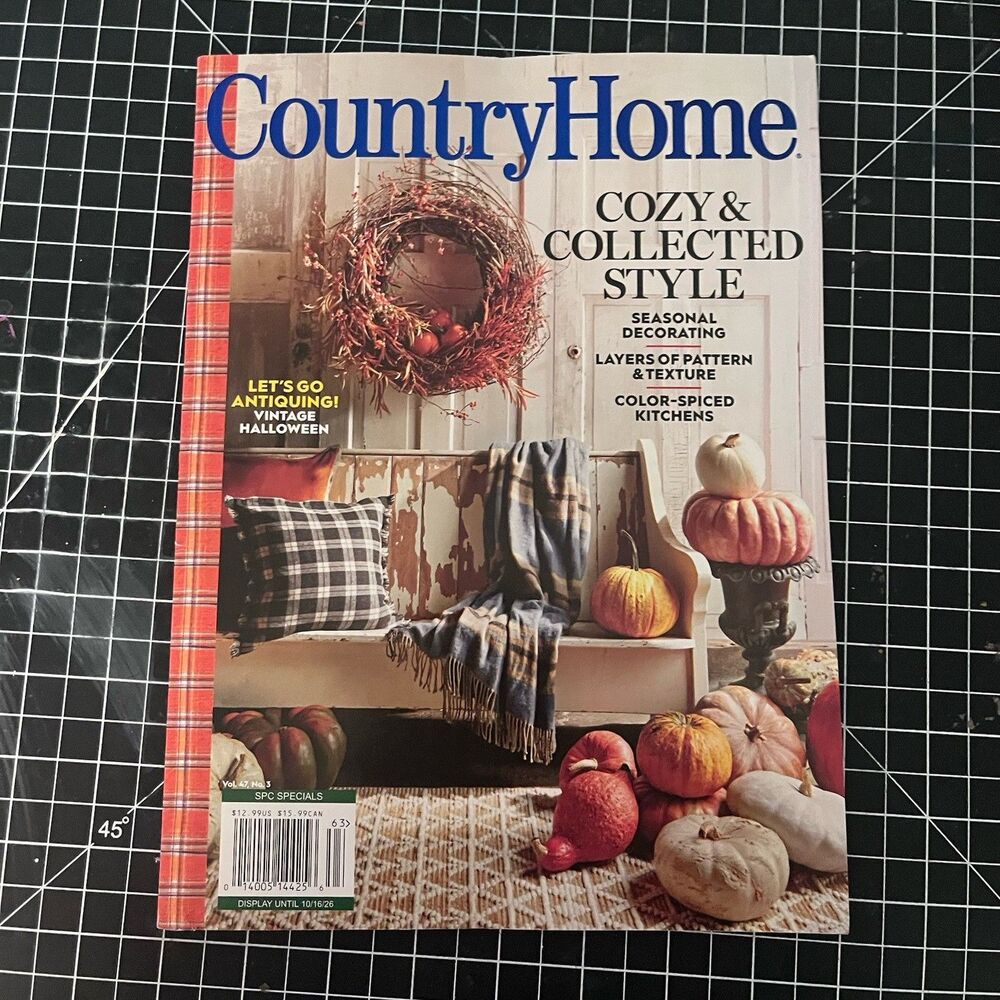 Country Home Fall 2026 Cozy Collected Style Vintage Halloween NEW